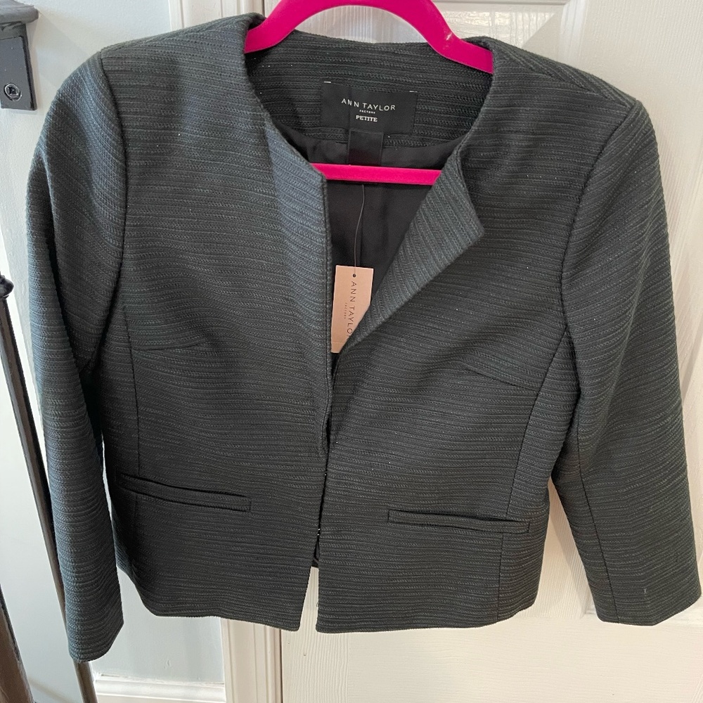 Ann Taylor Factory Blazer and Pencil Skirt Suit (Size 2P) - NWT